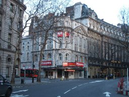 Novello Theatre from Aldwych, RSC season, Aldwych, 2007