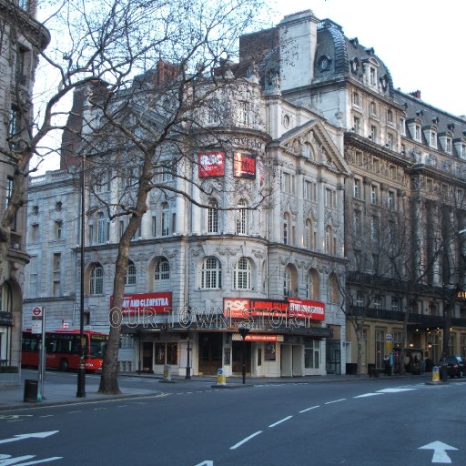 Novello Theatre from Aldwych, RSC season, Aldwych, 2007