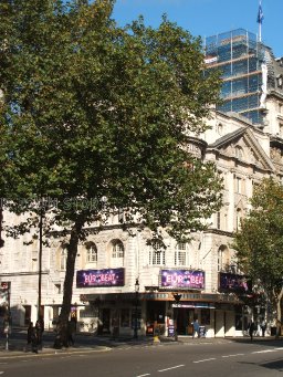 Novello Theatre exterior from Aldwych, Strand, 2008