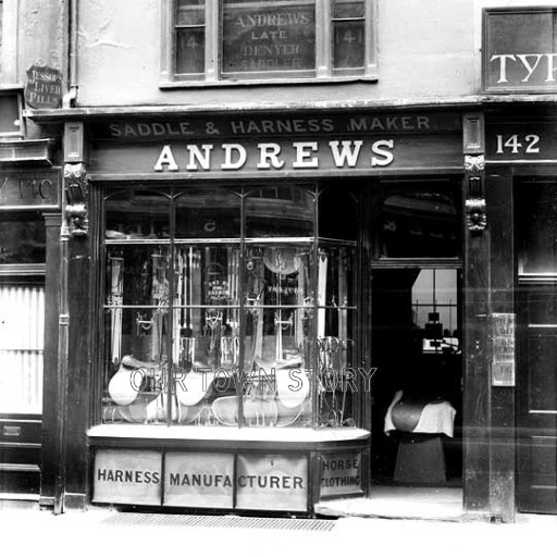 Andrews Saddle & Harness Maker, High Street, Oxford, c. 1909