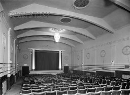 Interior of Tooting Cinenews, London, c. 1930s