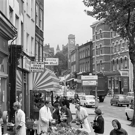 Hampstead High Street, London, c. early 1970s
