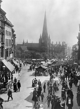Bull Ring Market, Birmingham, 1905