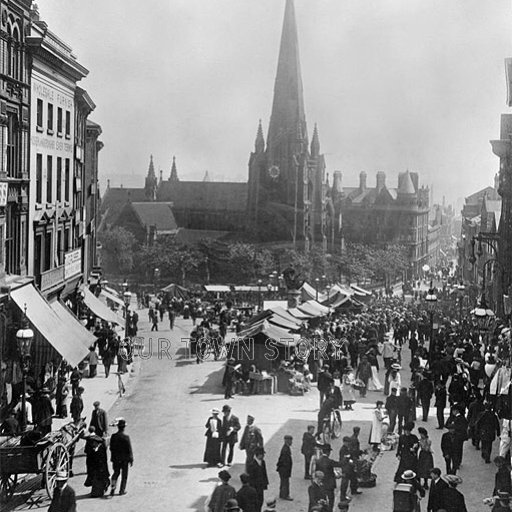 Bull Ring Market, Birmingham, 1905