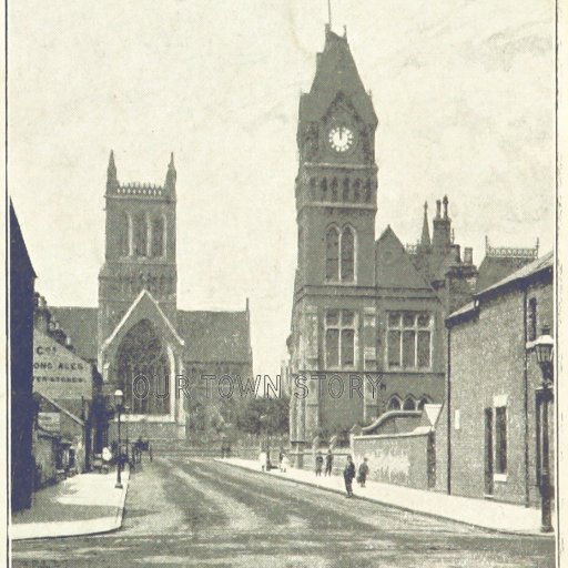 St. Paul's Church & Municipal Buildings, Burton-on-Trent, c. 1897