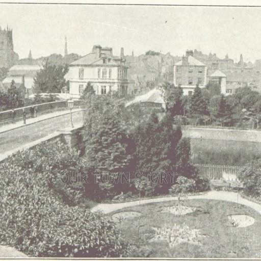 View of Evesham from the Bridge, c. 1897