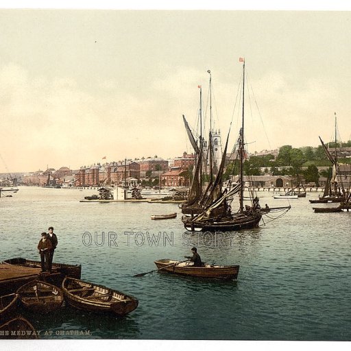 River Medway at Chatham, 1886