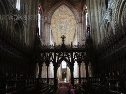 Inside Ely Cathedral, Ceiling in the distance, Ely, 2006