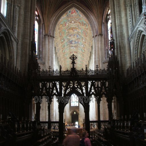 Inside Ely Cathedral, Ceiling in the distance, Ely, 2006