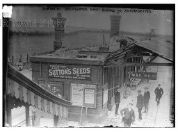 Saunderton Station Burned by Suffragettes, 1913