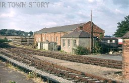 Sheds at Wimborne Station, 1974