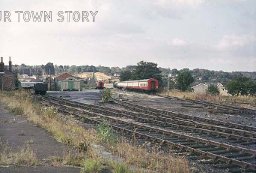 Sidings Outside Wimborne Station, 1974