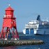 Groyne with 'Princess of Norway' entering the Tyne