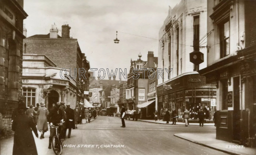 Chatham High Street/Military Road, Chatham, C. 1930s - Gallery ...