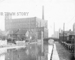 Mather Lane Mill from the Bridgewater Canal Towpath