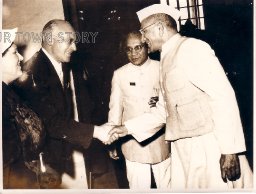 The Prime Minister of India Jawaharlal Nehru during the 1957 