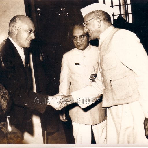 The Prime Minister of India Jawaharlal Nehru during the 1957 