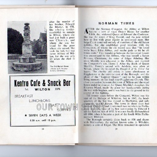 A 1969 Guide book to Wilton, Wiltshire