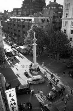 Seven Dials from the Cambridge Theatre, 1998