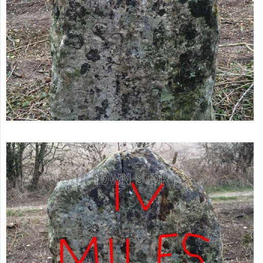 Mileage Stone, Grovely Woods, 1759 