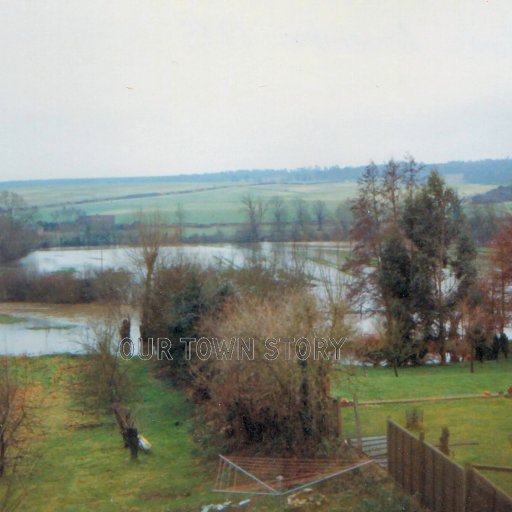 The flood water, Ugford, 1980's