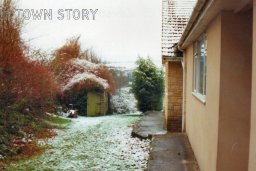 Looking down the public footpath, Ugford, 1990's