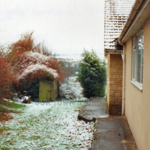 Looking down the public footpath, Ugford, 1990's