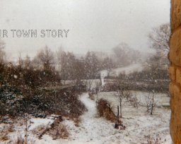 A view down the public Foot path, Ugford, early 1980's