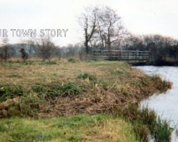 Footbridge accross the River Nadder, 1980