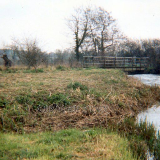 Footbridge accross the River Nadder, 1980