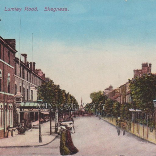 Looking down Lumley Road towards the Seafront, Skegnes, c. 1900