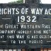 GWR Rights of Way sign, South Devon Railway