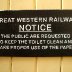 Toilet etiquette reminder, South Devon Railway