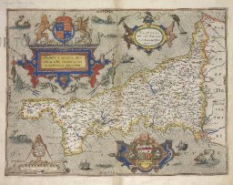 Map of Cornwall, 1576