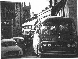 Traffic Jam in East Street, Wimborne Minster, c. 1960s