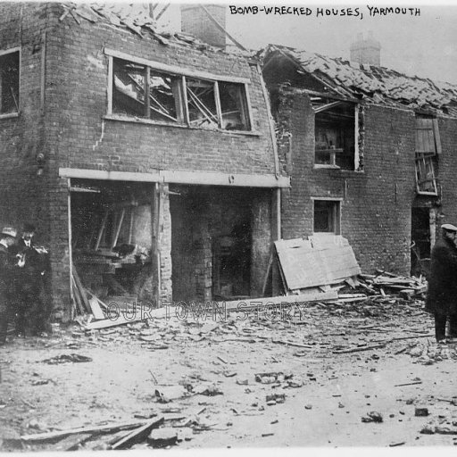 Zeppelin Damage, Great Yarmouth, 19th January 1915