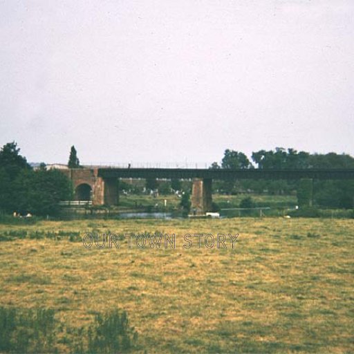 Railway Bridge over the Stour, Wimborne Minster, 1974