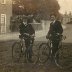 Two Dapper Cyclists Near Unknown Bridge, c. 1920s