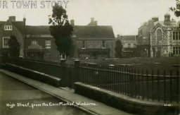 High Street from the Cornmarket, Wimborne, c. 1900s