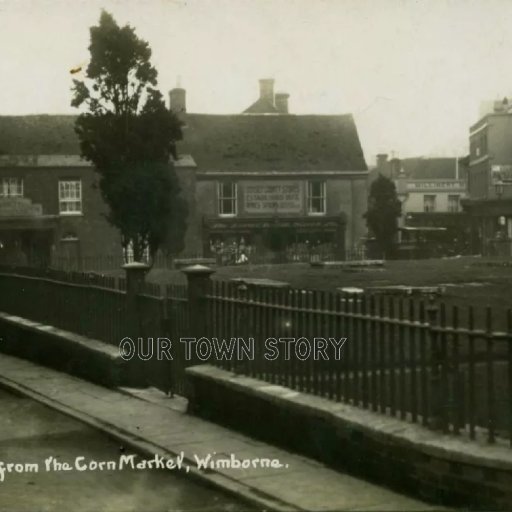 High Street from the Cornmarket, Wimborne, c. 1900s