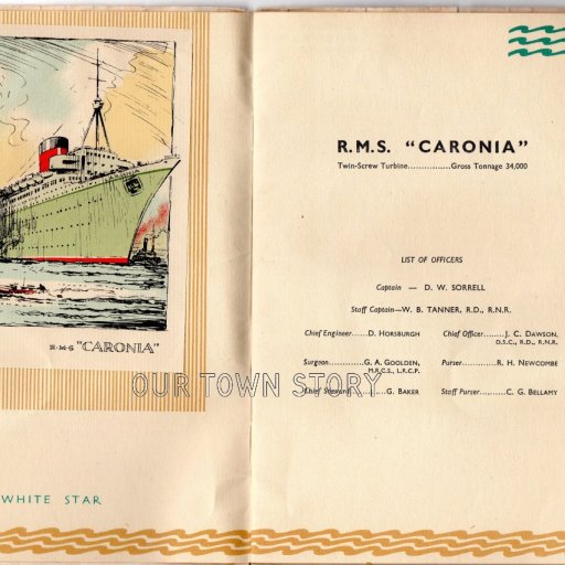 The Coronia 1948 Pre Maiden voyage 